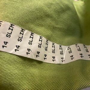 Girls lime green Wrangler cowgirl jeans